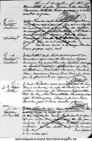 Acte de sépulture Acte de sépulture