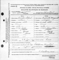 Certificat de mariage - 1940