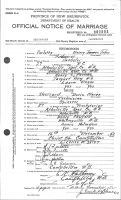 Certificat de mariage