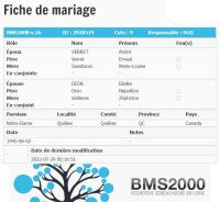 Fiche de matiage Fiche de matiage