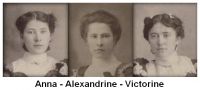 Anna, Alexandrine et Victorine Hébert